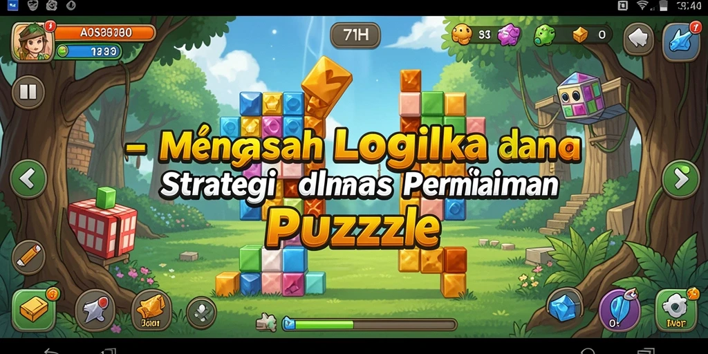 Screenshot gameplay 71H menampilkan tantangan puzzle mendebarkan.