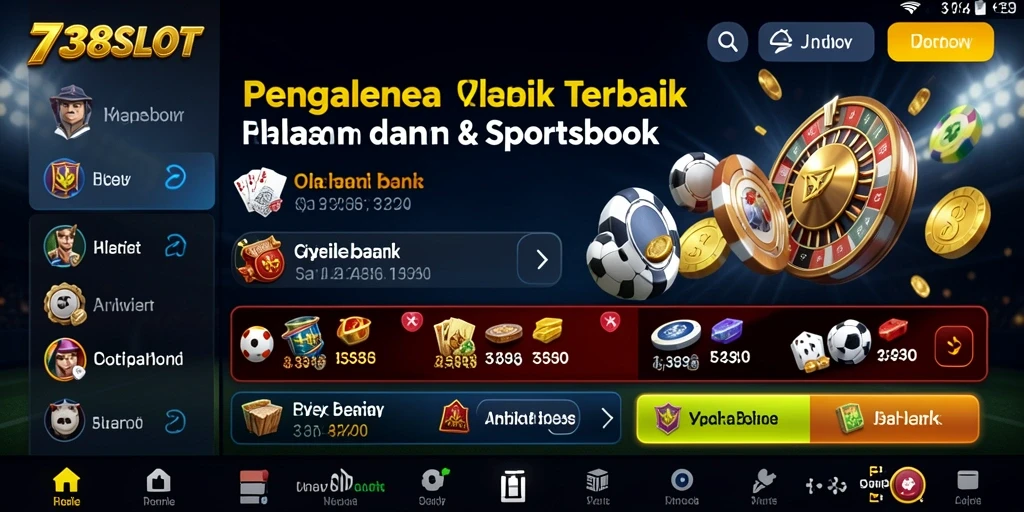 Tampilan keren dari gameplay Sportsbook di 738SLOT.