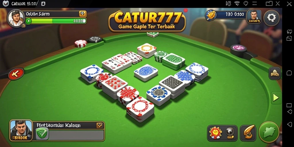 Tampilan gameplay Gaple yang menarik dan interaktif.