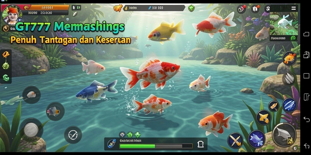 Gameplay menarik dalam GT777 yang menunjukkan aksi memancing.