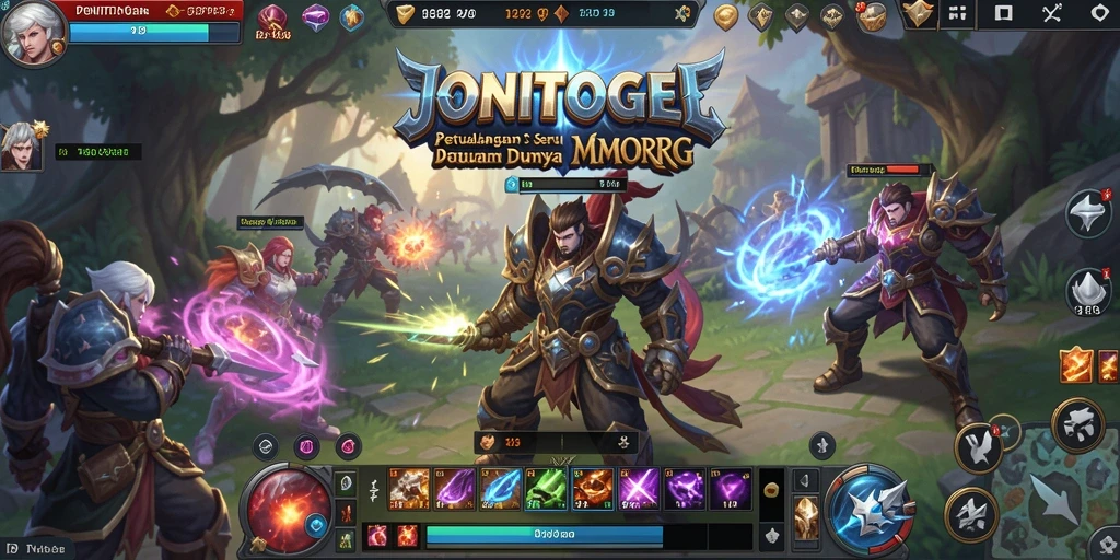 Tampilan gameplay menarik dari JONITOGEL yang menampilkan aksi petualangan.