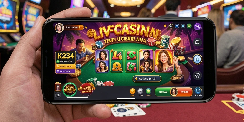 Tampilan menarik dari gameplay Live Casino di K234.