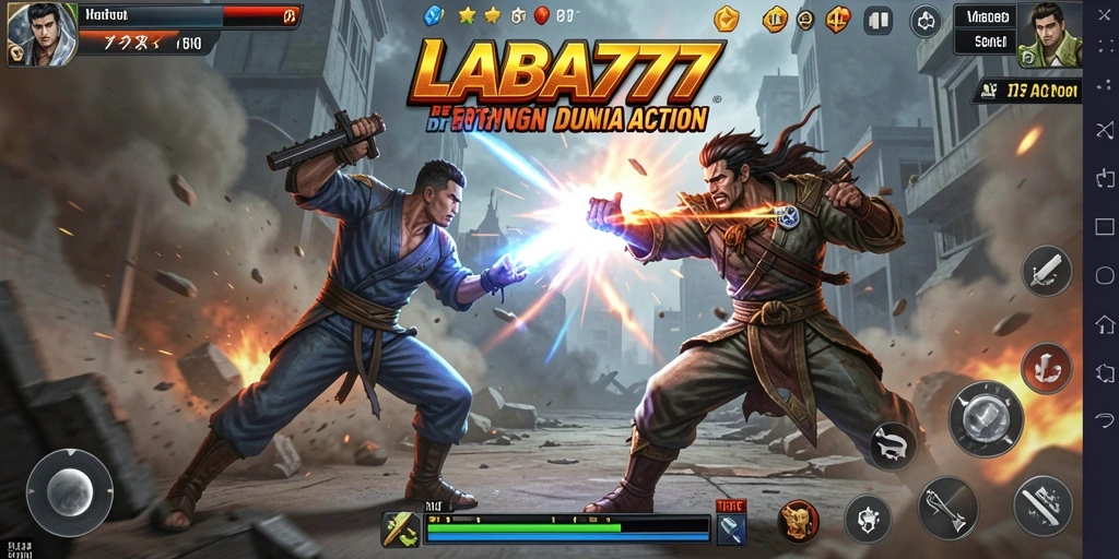 Tampilan gameplay LABA777 yang penuh aksi dan mendebarkan.