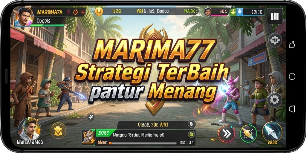 Tampilan gameplay strategi yang menantang di MARIMA77.