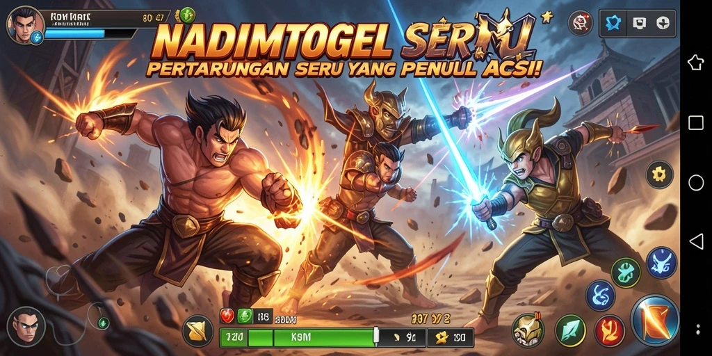 Screenshot gameplay NADIMTOGEL dengan aksi mendebarkan.