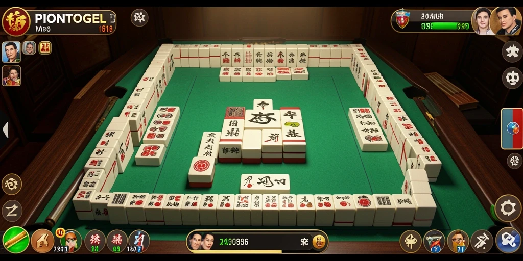 Tampilan gameplay Mahjong yang menawan dan menyenangkan.