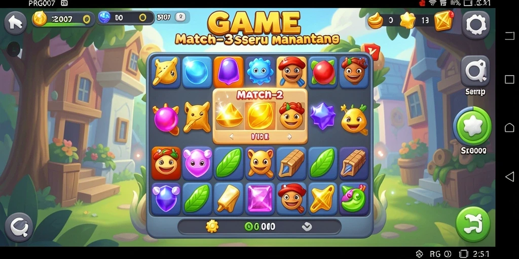 Tangkapan layar PRG007 menampilkan gameplay yang penuh warna dan menarik.