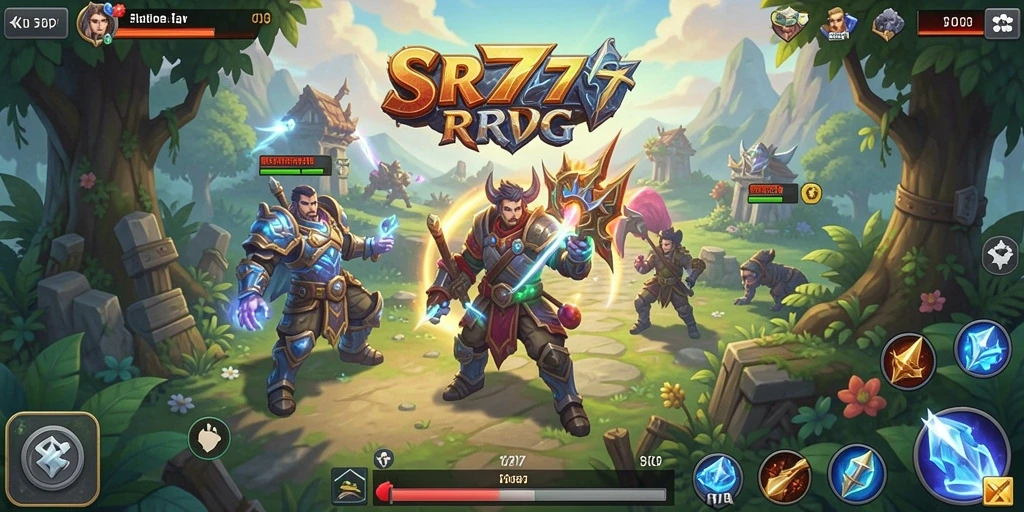 Tampilan gameplay RPG yang epik dari SR777.