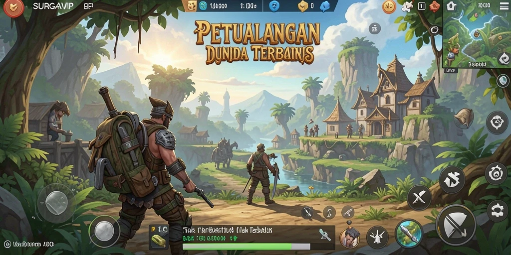 Tampilan gameplay <strong>SURGAVIP</strong> yang memukau di dunia terbuka.
