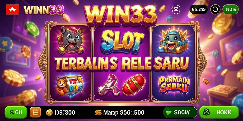 Tampilan gameplay seru di WIN33 dengan berbagai tema slot.