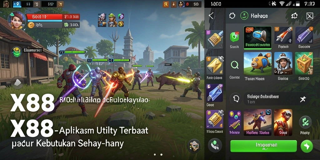 Tampilan utama X88 yang menunjukkan fitur Utility terbaik.