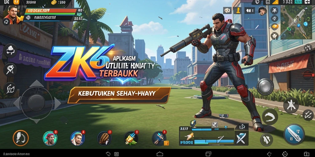 Tampilan antarmuka ZK6 yang intuitif dan menarik.